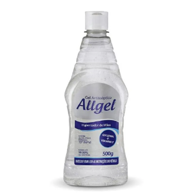 Álcool Gel 70° 500 Gr Com 12 Unidades