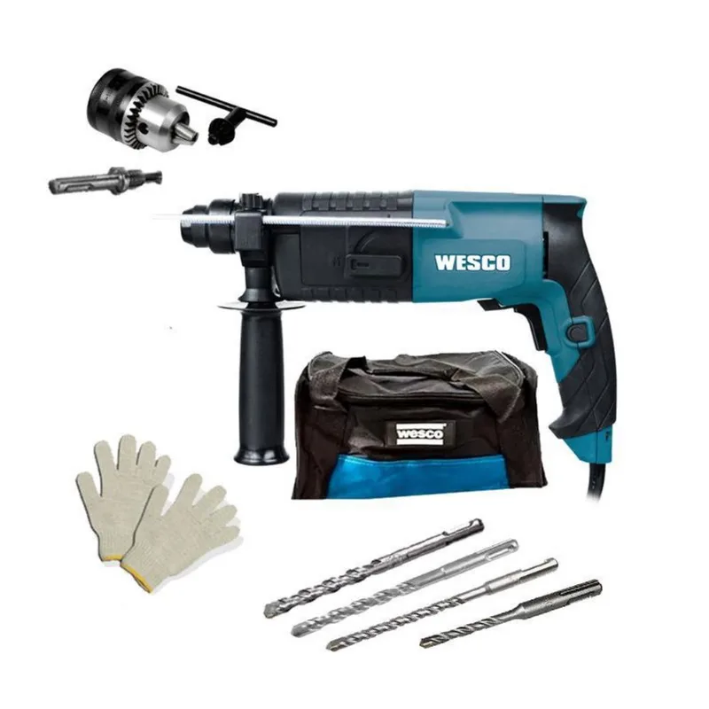 Martelete Rotativo Wesco Ws3160K 620W + Brocas Mandril 220V