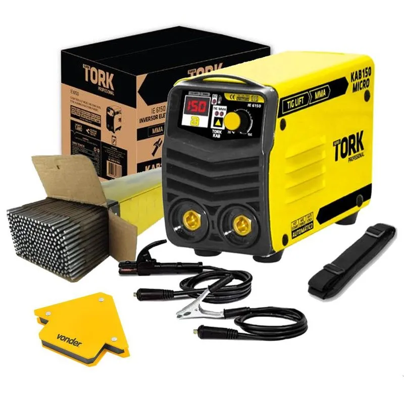 Maquina Solda Inversor Kab150 Super Tork + Acess 220v