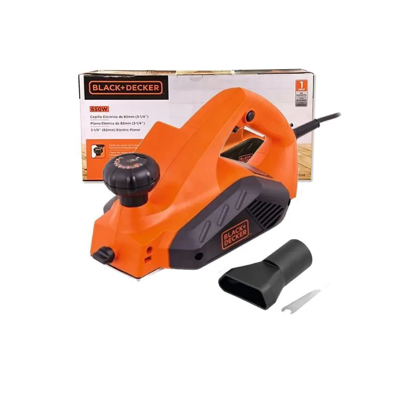 Plaina Elétrica 3.1/4'' 650W Black + Decker 7698 220V