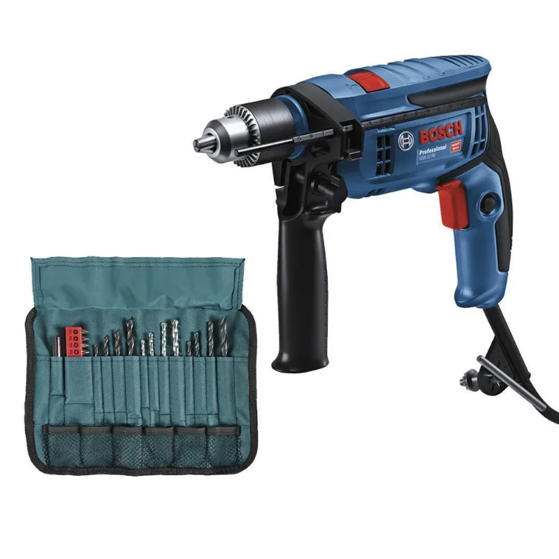 Furadeira Impacto Bosch 750W Gsb13Re Gsb 13 + Acess 110V
