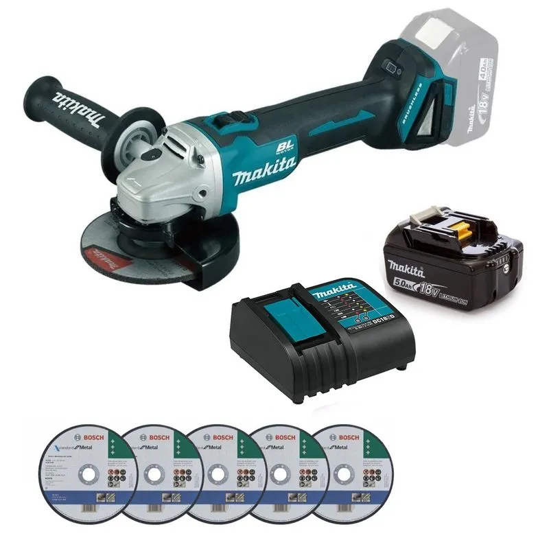 Esmerilhadeira Angular Makita DGA504Z Brushless + Carregador