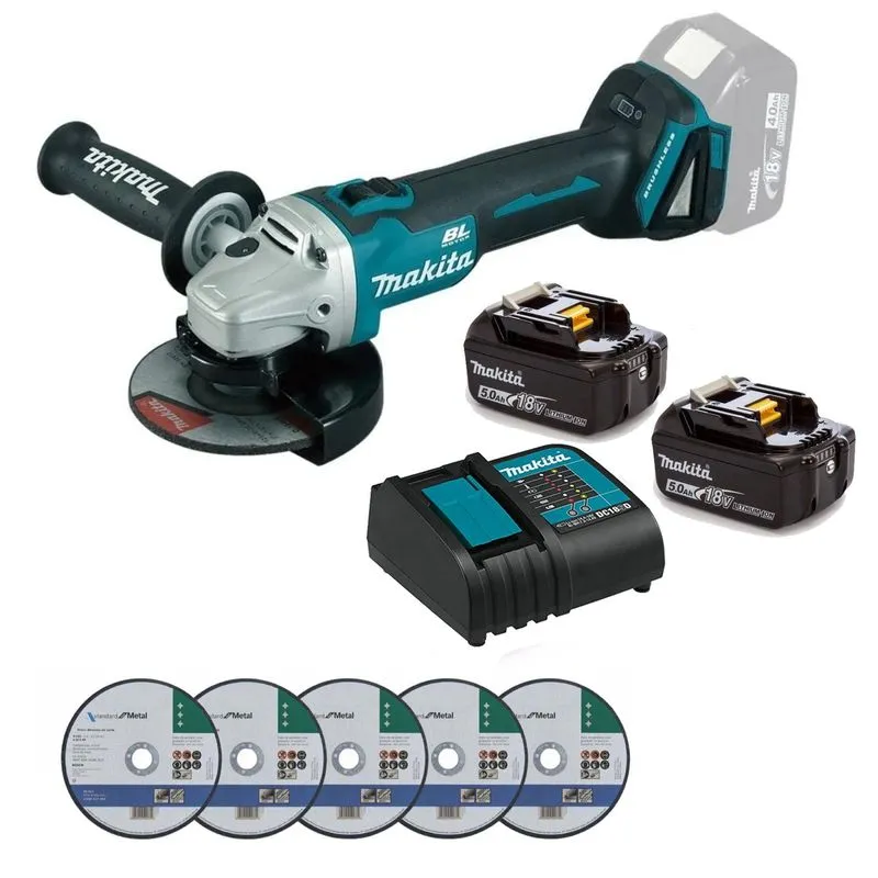 Esmerilhadeira Angular Makita DGA504Z Brushless + Carregador
