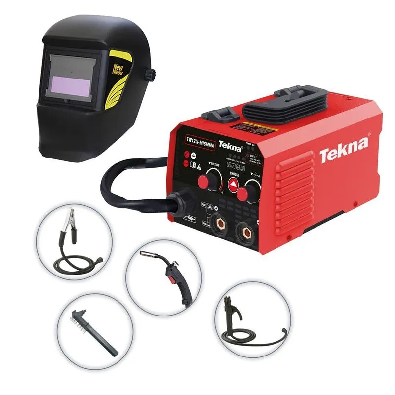 Inversora De Solda Tekna-Migmma Tw120i + Acessórios 220v