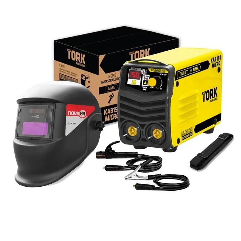 Maquina Solda Inv Kab150 Micro Ie-6150 Supertork + Masc 220v