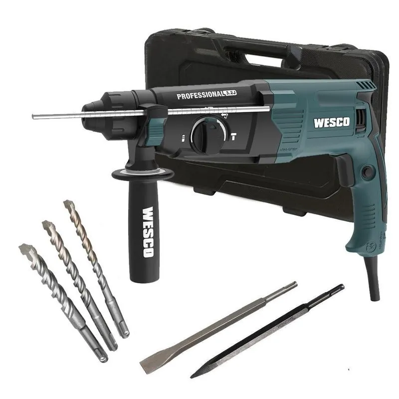 Martelete Rompedor Perfurad Wesco 900w 3,2j Mod Ws3228k 220v