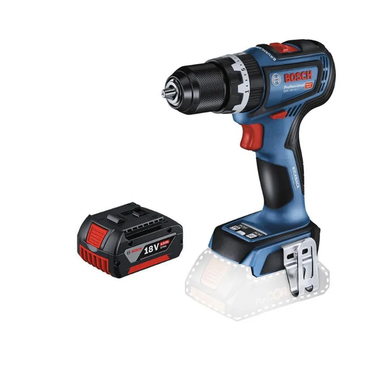 Parafusadeira Furad Impacto Bosch Gsb18V-90 18V + 1Bat 4Ah
