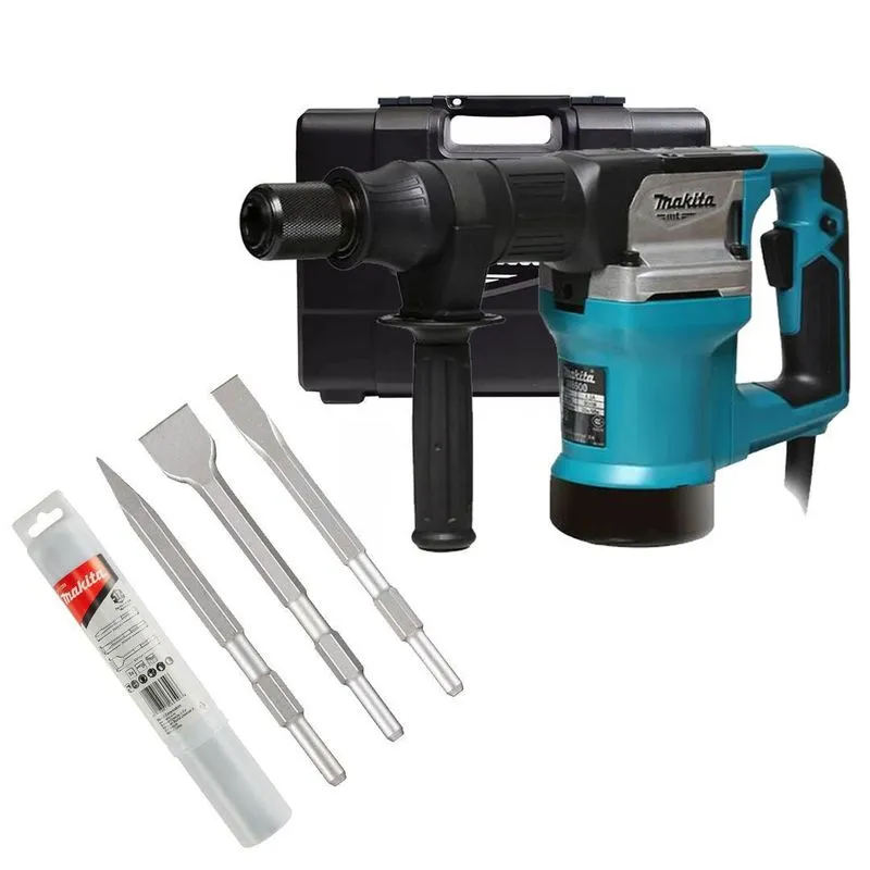 Martelete Demolid 5,4kg 900w M8600b Makita + Kit Talhad 220v