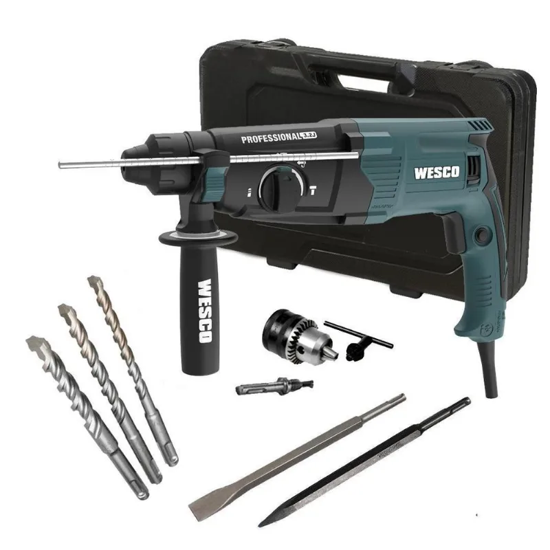 Martelete Romped Perf Wesco 900W 3,2J Ws3228K + Mandril 110V