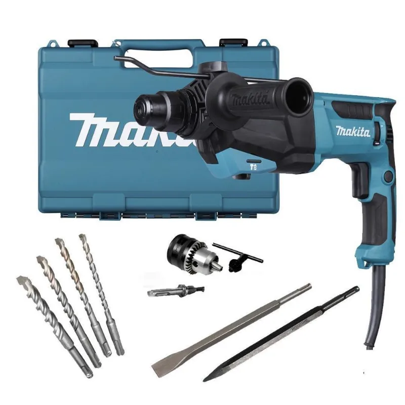 Martelete Romped Sds Plus Hr2670 Makita 800W + Kit Sds 220V
