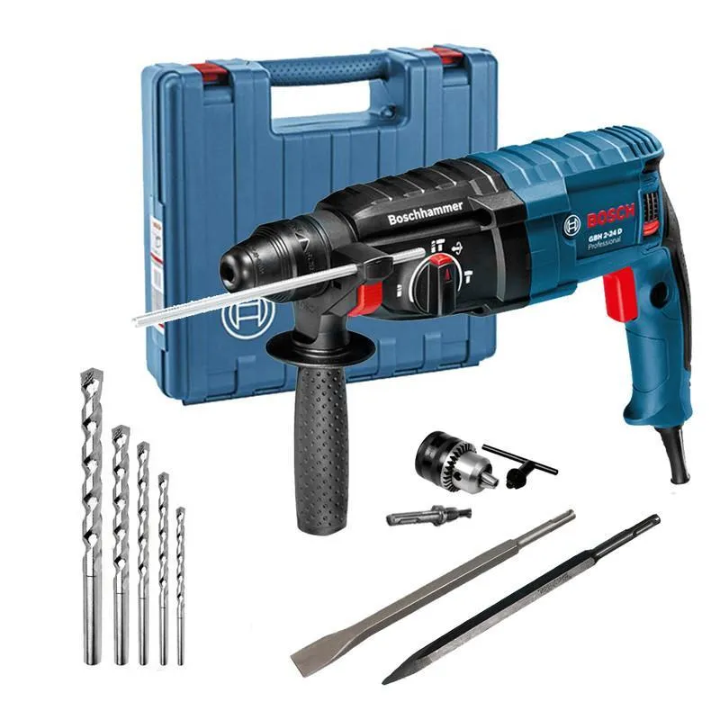 Martelete Romp Perf Bosch 820w Gbh2-24d Maleta + Acess 110v