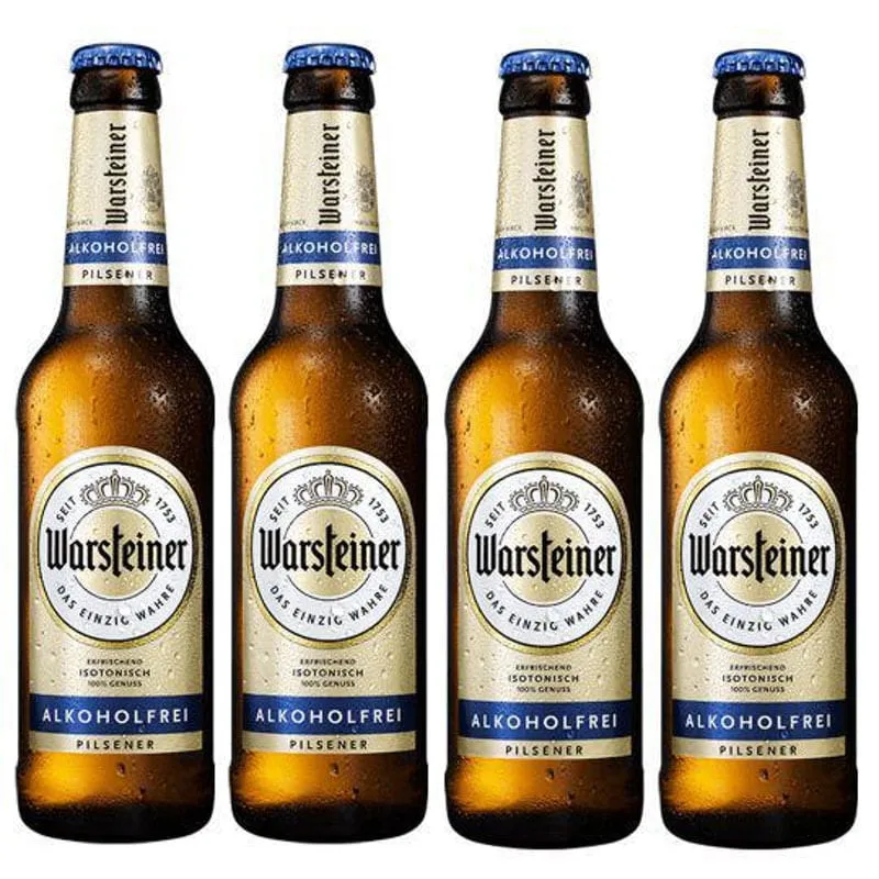 Cerveja Sem Álcool Warsteiner Long Neck 330 Ml 4 Un