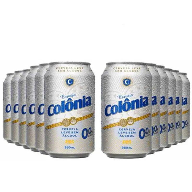 Cerveja Pilsen Sem Álcool Colônia Lt 350Ml - 12 Un