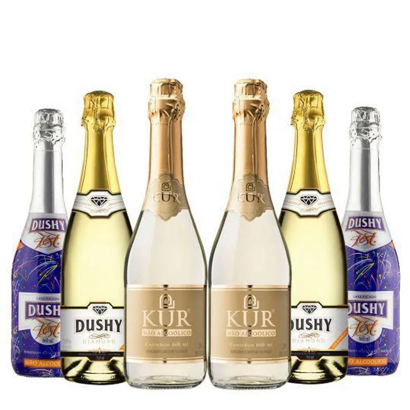 Kit Espumante Sem Álcool Kur E Dushy Nacional - 2 Garrafas