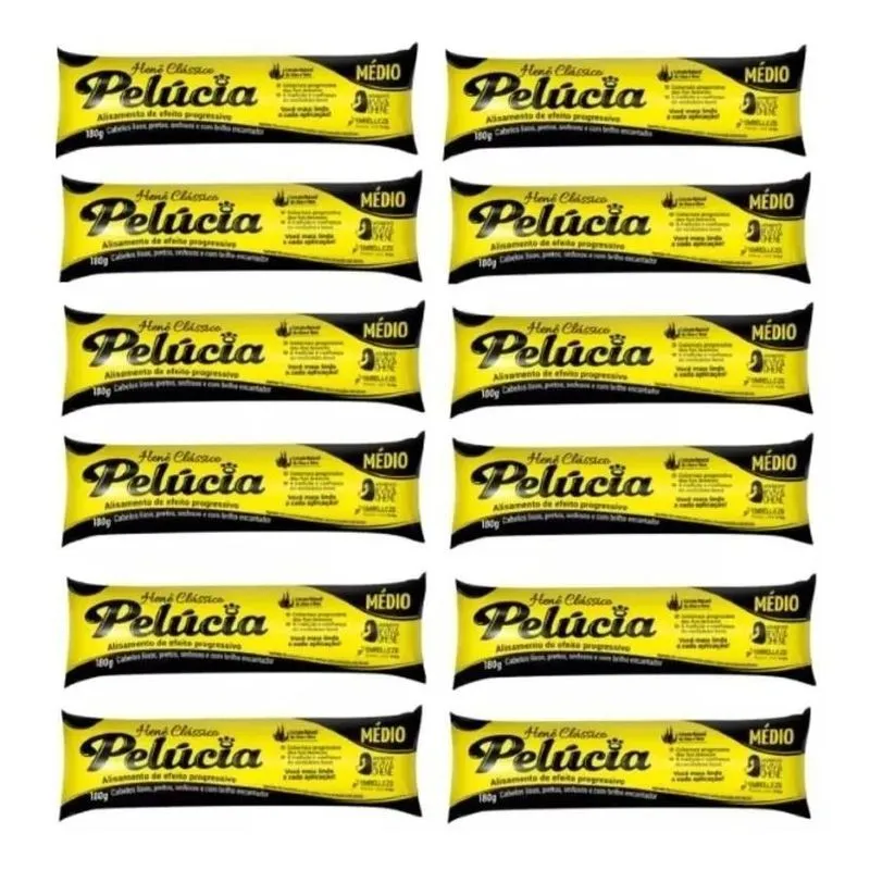 Alisante Hennê Pelúcia Medio Kit Com 12 Un
