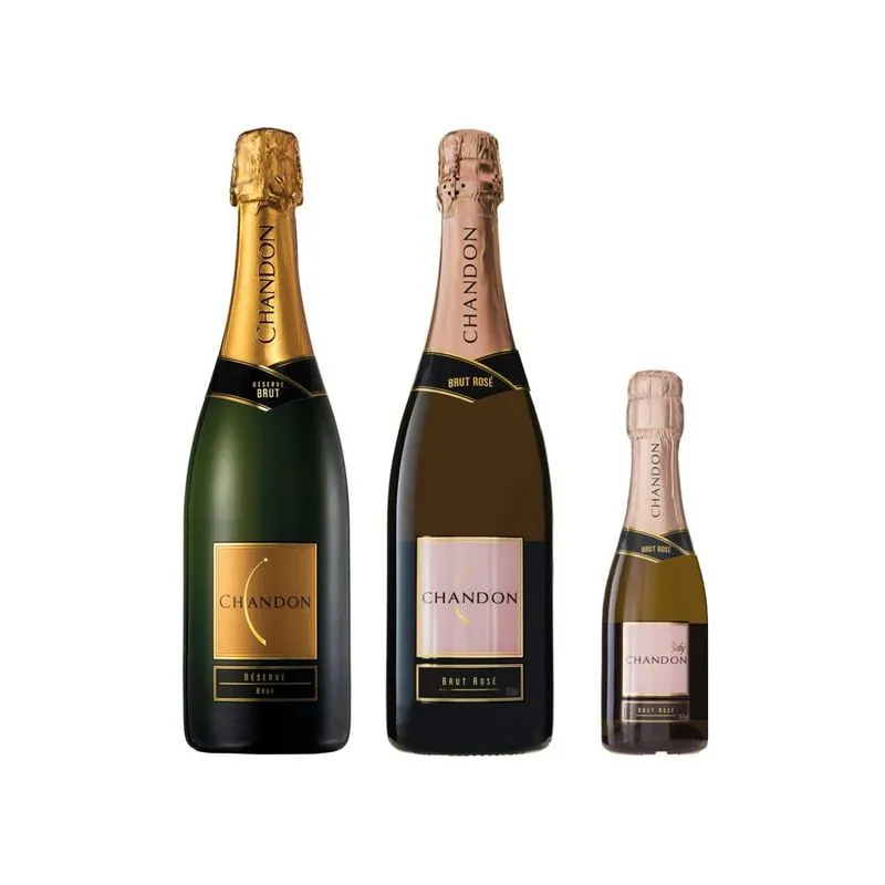 Kit Chandon Rosé E Chandon Brut 750 Ml + Baby Chandon 187ml