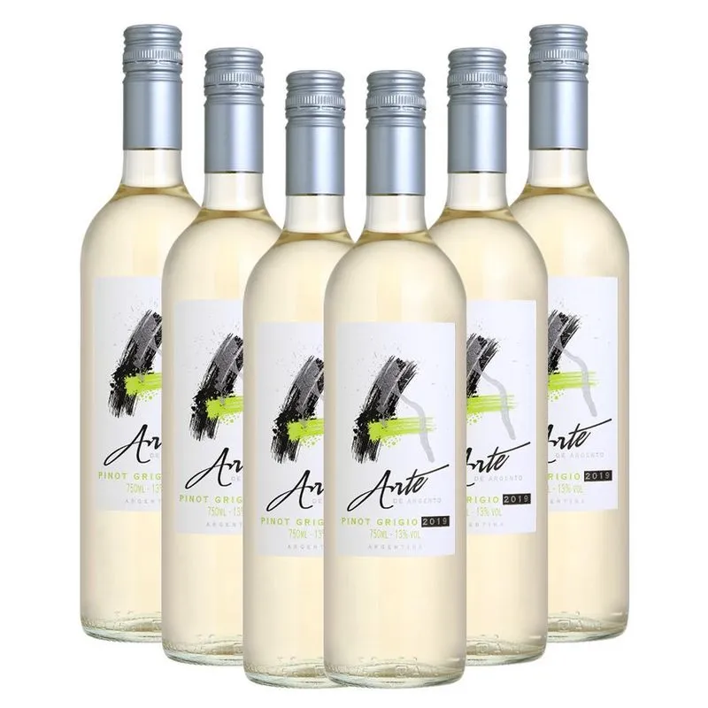 Kit 6 Vinhos Argento Arte De Argento Pinot Grigio 750ml