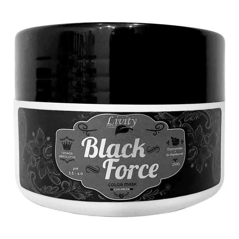 Máscara Matizadora Color Mask Black Force Livity 250 G