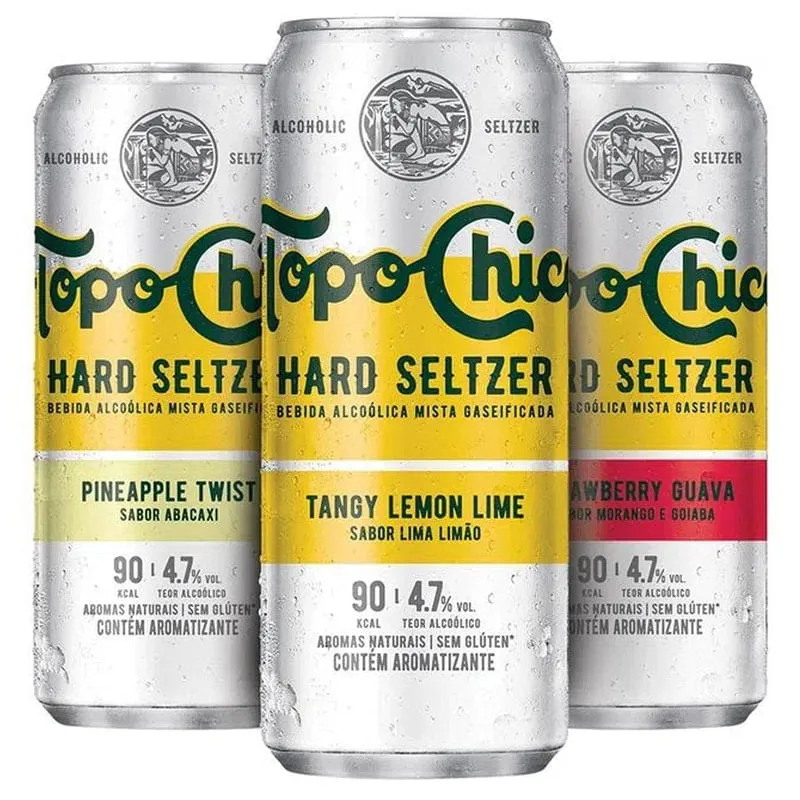 Hard Seltzer Topo Chico Kit Com 6 Un. De 310Ml 3 Sabores