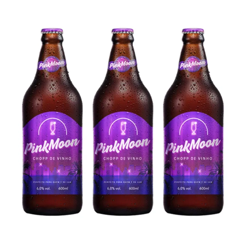 Chopp De Vinho Pink Moon Com Caixa Presente Canecão Express