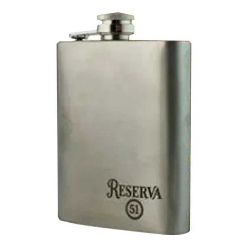 Cantil De Bolso Aço Inox Para Whisky Vodka 230Ml - Reserva 51