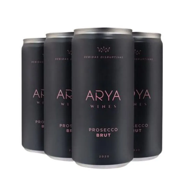 Kit 4 Latas - Arya Wines Prosecco Brut