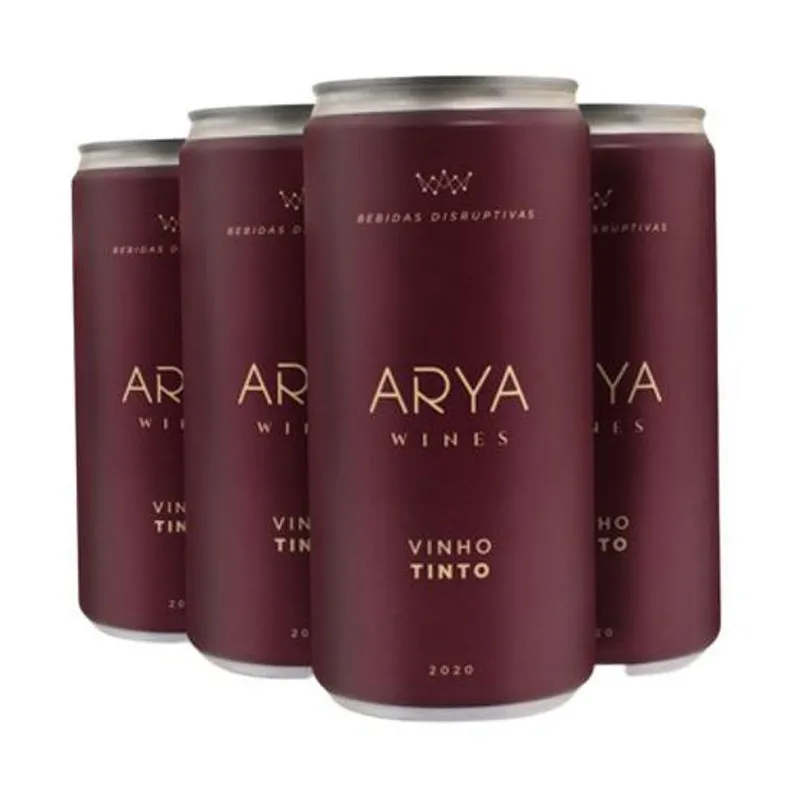 Kit 4 Latas - Arya Wines Vinho Tinto