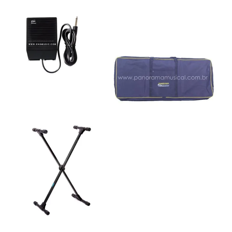 Acessorios Teclado Suporte + Sustain + Capa 5/8 Semi Luxo