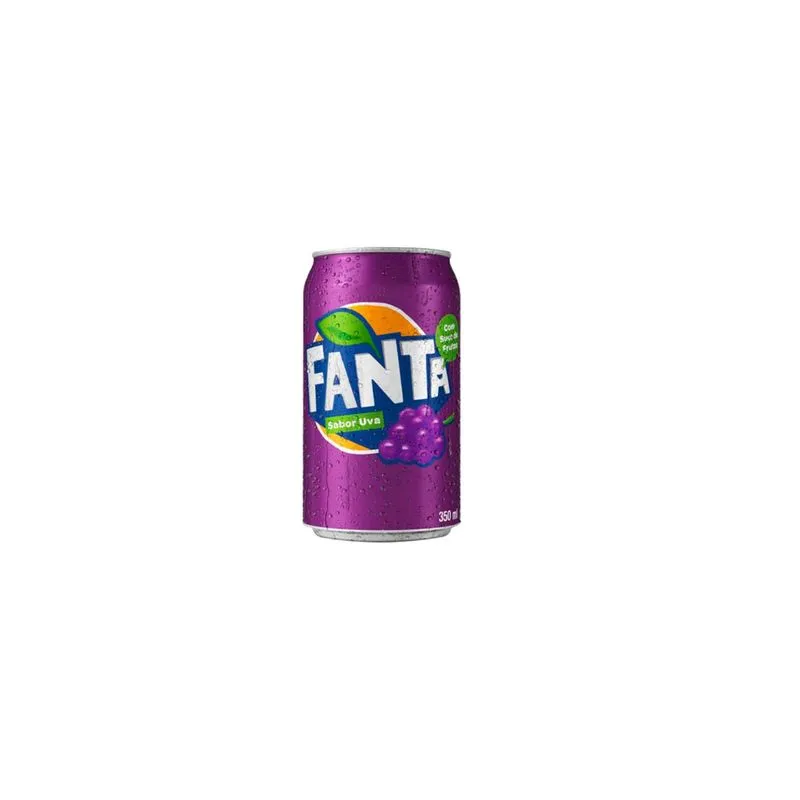 Refrigerante Fanta Uva Lata 350ml - Pack 6un