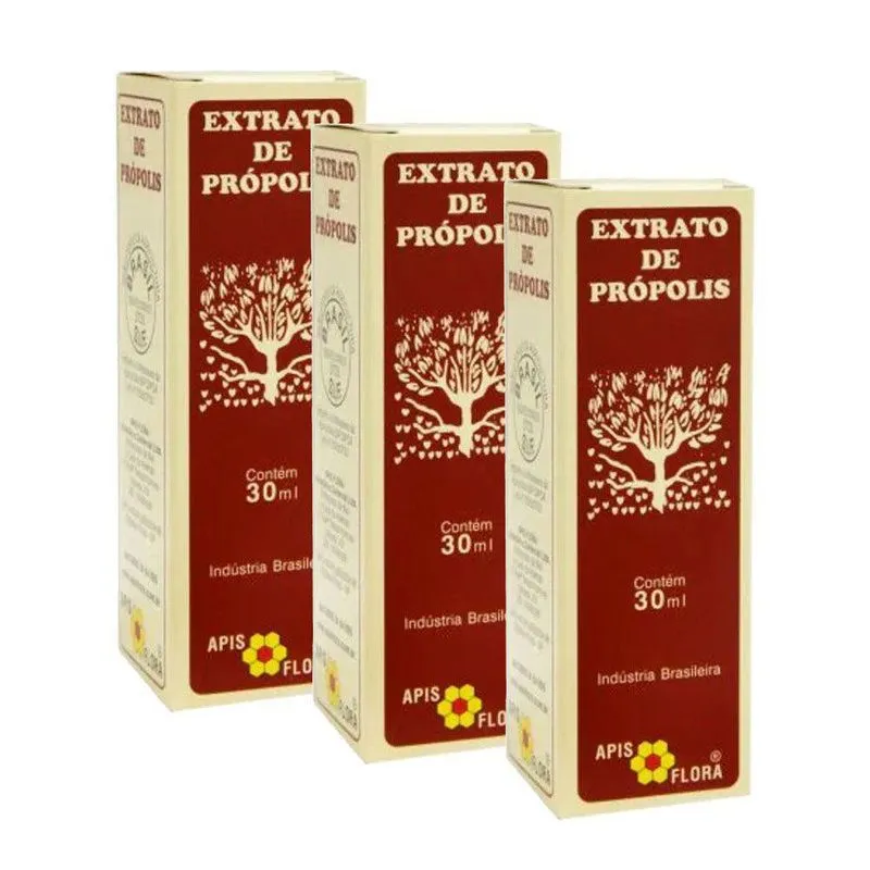 Extrato De Própolis 30 Ml - Apis Flora 3 Un
