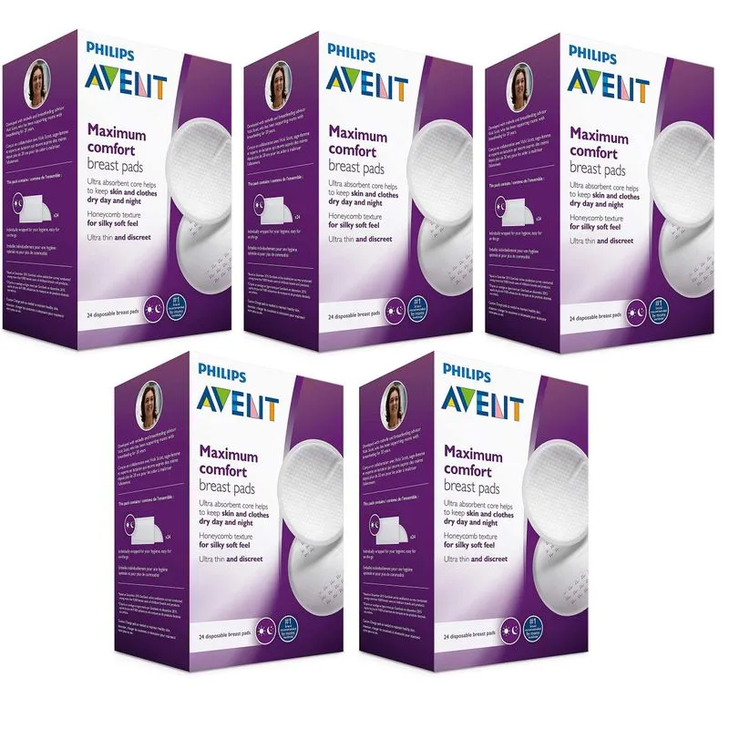 Kit 120 Absorventes Descartáveis Para Seios Philips Avent