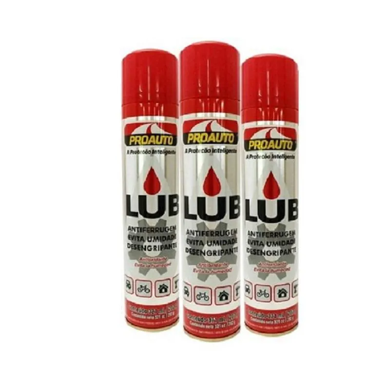 Kit 3 Lubrificante E Desingripante Anti Ferrugem Proauto