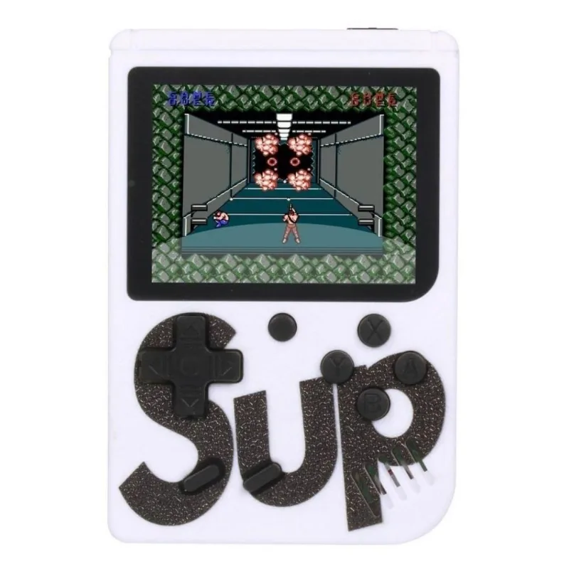 Console Generica Mini Game Portatil 400 Jogos Sup Branco Top