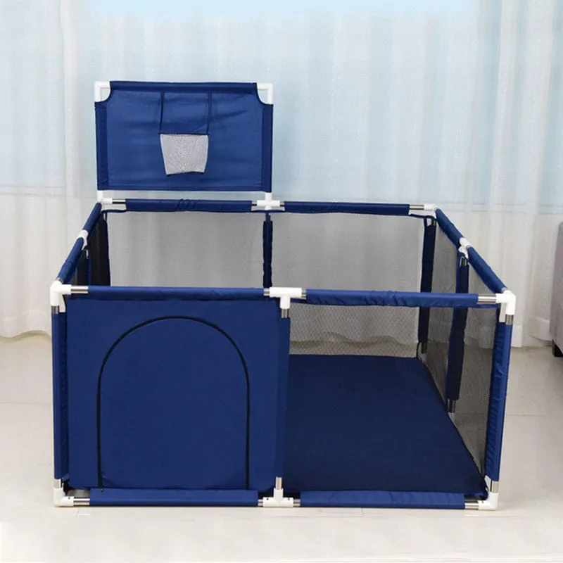 Cercadinho Chiqueirinho Para Seu Bebê - Quadrado Azul