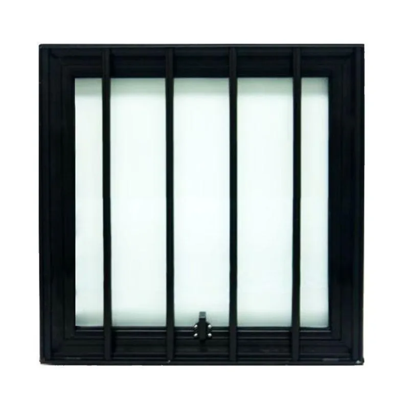 Janela Maxiar Esquadria Brasil Vetx 40X40 Preto Grade