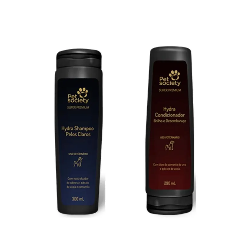 Combo Shampoo Pelos Claros+ Condicionador Hydra Superpremium