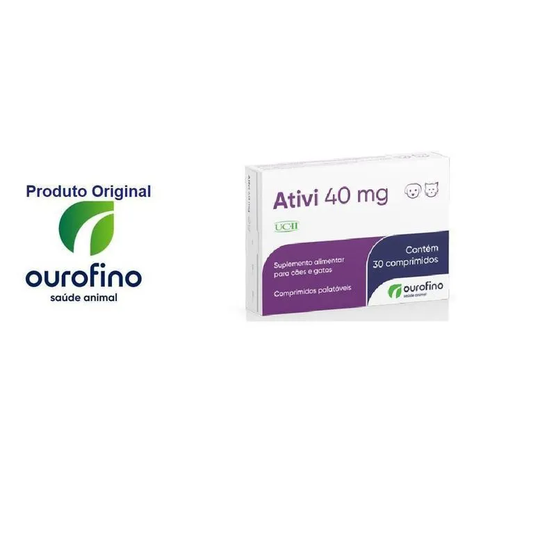 Ativi Uc Ii Regenerador Articular Ourofino 40Mg