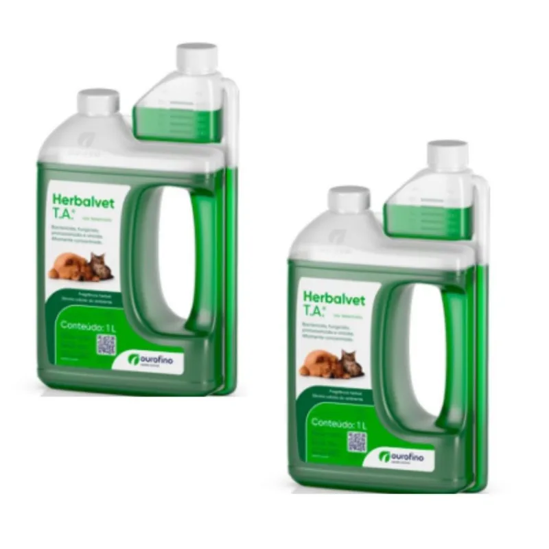 Herbal Vet 1 Lt Desinfetante Herbal Kit 2 Unidades