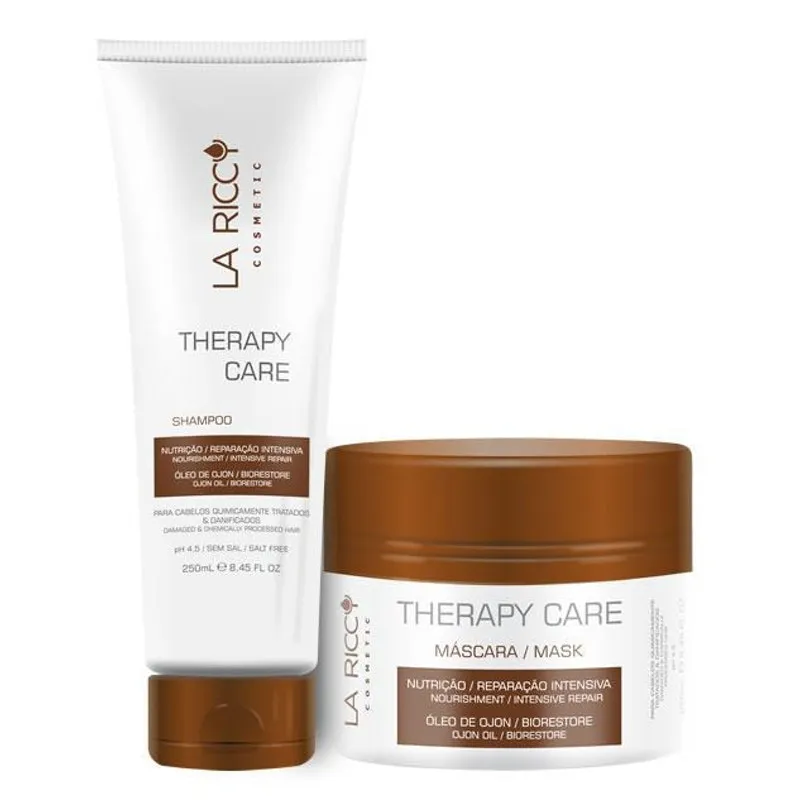 Kit La Riccy Therapy Care Shampoo 250ml + Mascara 250gr
