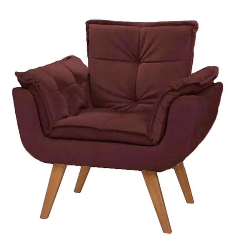 Poltrona Opala Suede Marsala