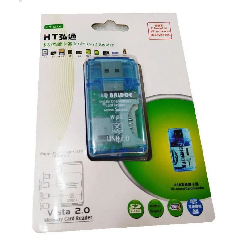 Card Reader Usb 2.0 Ht-27a Para Computador E Notebook