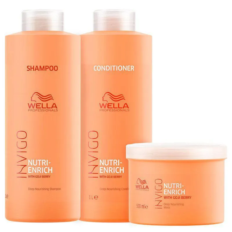 Kit Wella Invigo Nutri-enrich Sh1000ml Cond1000ml Másk500ml