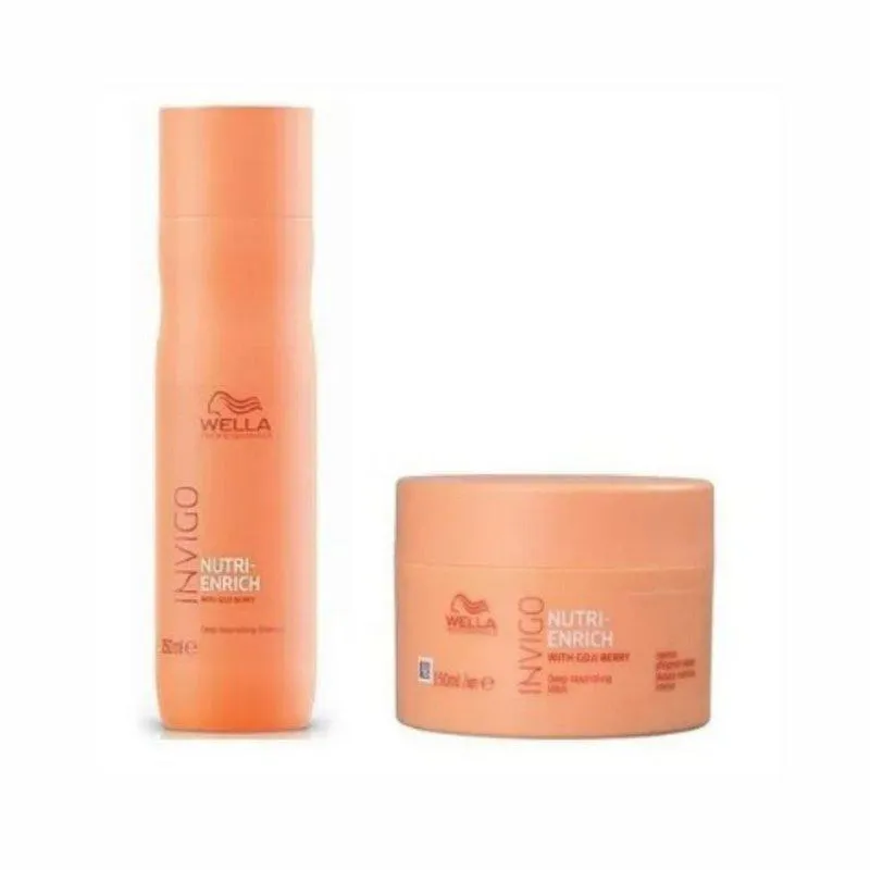 Kit Wella Invigo Nutri Enrich Shampoo 250ml + Máscara 150ml