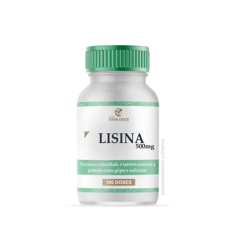 Lisina 500Mg 180 Capsulas