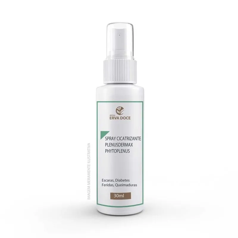 Spray Cicatrizante para Feridas Calêndula 30ml Botica Erva Doce Phytoplenus Spray Calendula Cicatrizante Feridas Phytoplenus 30Ml