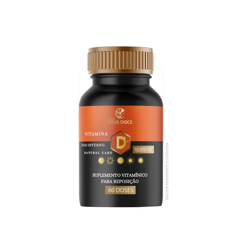 Vitamina D3 10.000ui 60 Capsulas