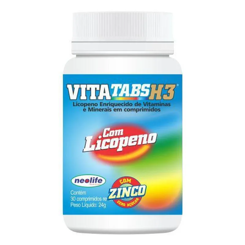 Vitatabs H3 Com Licopeno 30 Comprimidos Revestidos