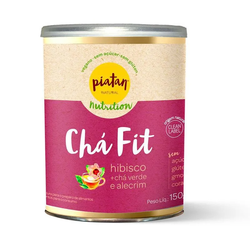 Cha Fit Natural Orgânico Hibisco 150g - Piatan
