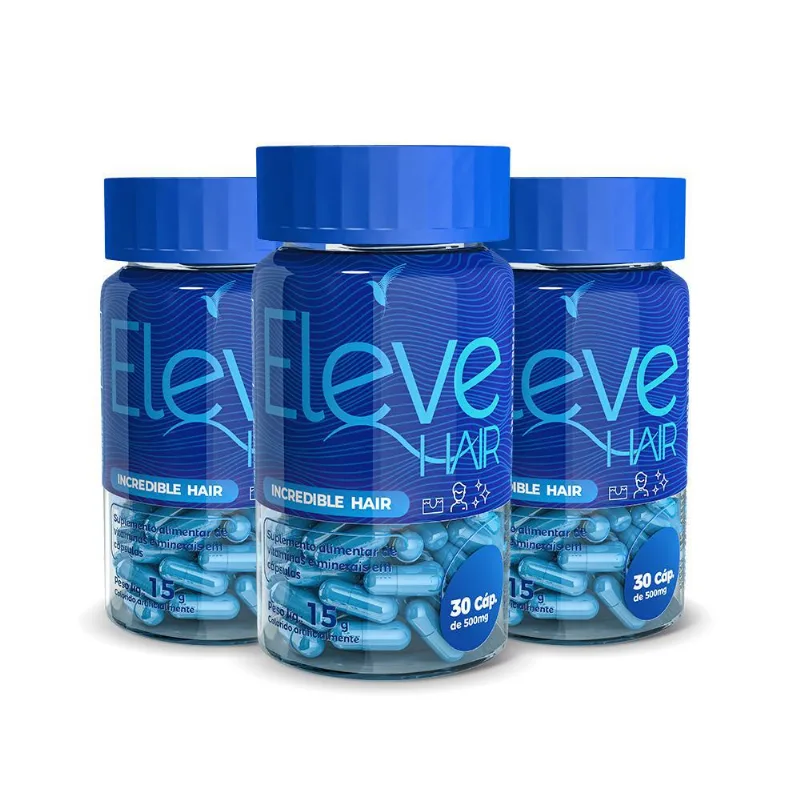 Kit Eleve Hair Men: Combate A Calvície - 90 Dias