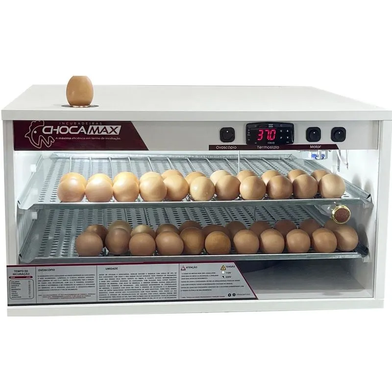 Chocadeira Ovoscópio 180 Ovos Galinha Automática Digital 110 volts